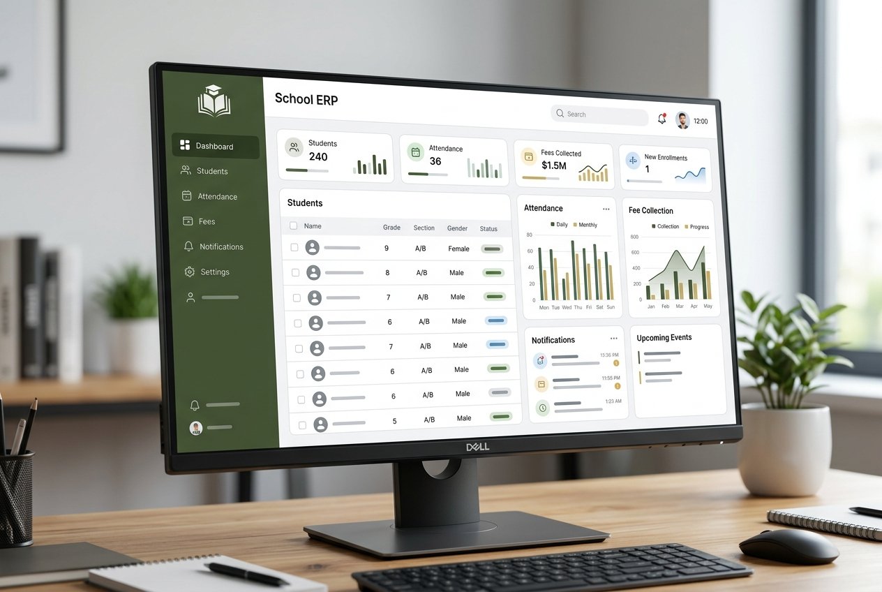 Delhi Public School ERP — Complete ERP solution for 3,000+ student institution