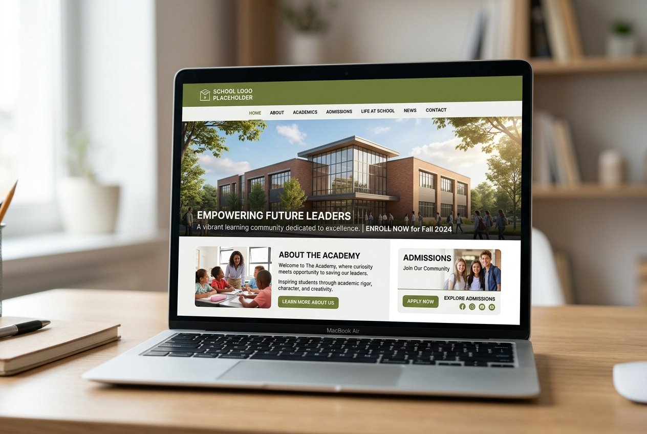 St. Mary's Academy — Modern responsive school website with online admission portal